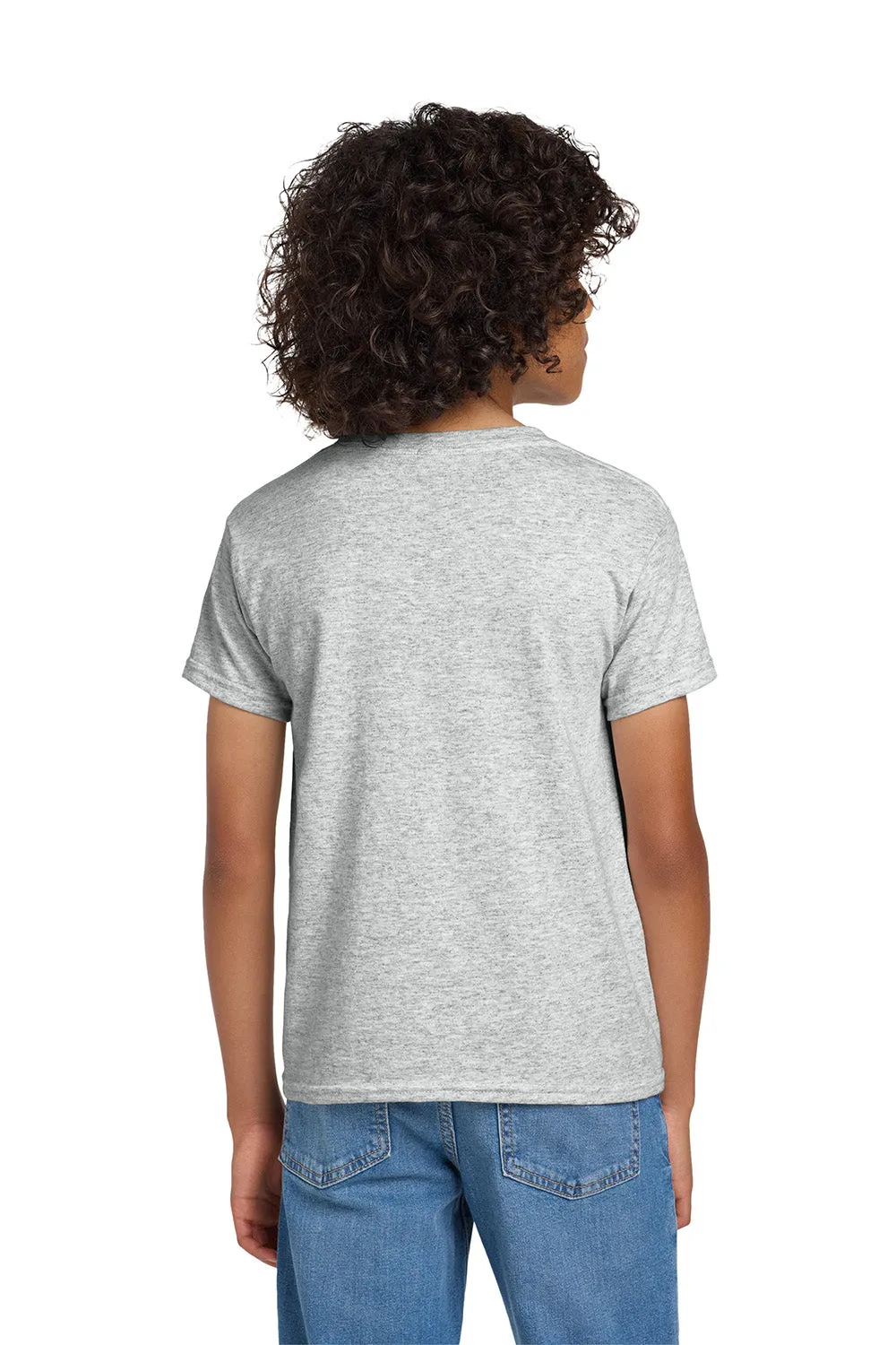 Gildan Youth DryBlend Moisture Wicking Short Sleeve Crewneck T-Shirt - Ash Grey