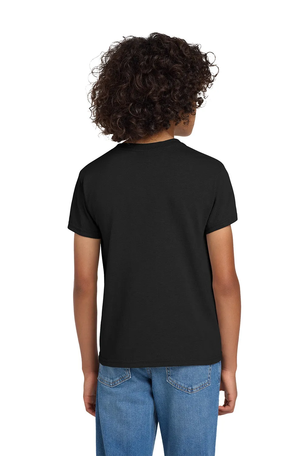 Gildan Youth DryBlend Moisture Wicking Short Sleeve Crewneck T-Shirt - Black