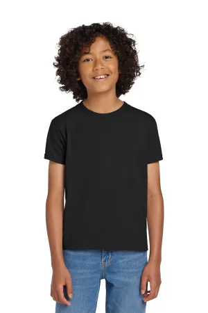 Gildan Youth DryBlend Moisture Wicking Short Sleeve Crewneck T-Shirt - Black