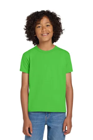 Gildan Youth DryBlend Moisture Wicking Short Sleeve Crewneck T-Shirt - Electric Green