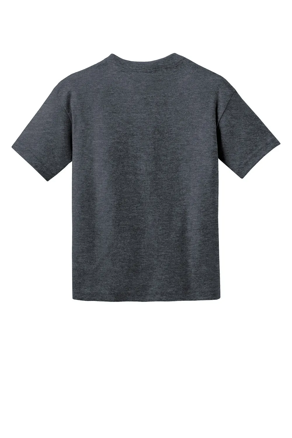 Gildan Youth DryBlend Moisture Wicking Short Sleeve Crewneck T-Shirt - Heather Dark Grey