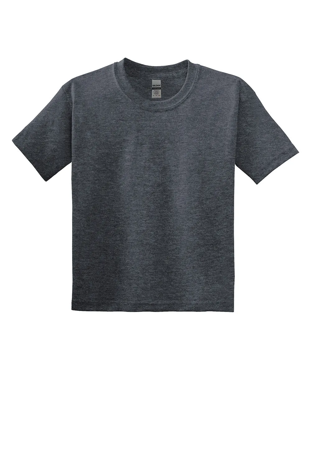 Gildan Youth DryBlend Moisture Wicking Short Sleeve Crewneck T-Shirt - Heather Dark Grey