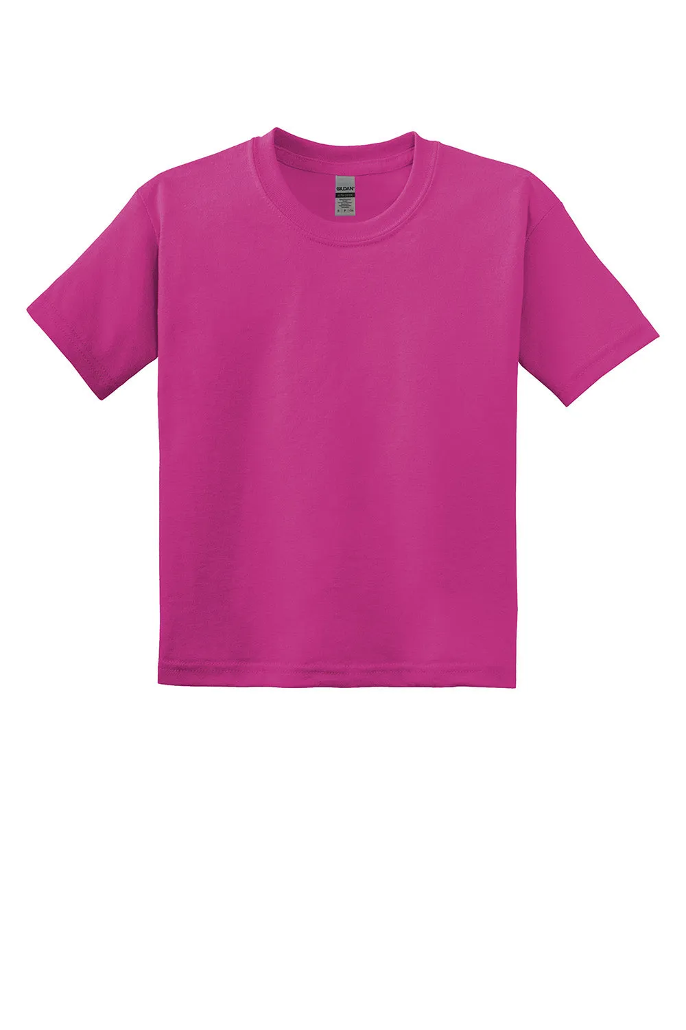 Gildan Youth DryBlend Moisture Wicking Short Sleeve Crewneck T-Shirt - Heliconia Pink