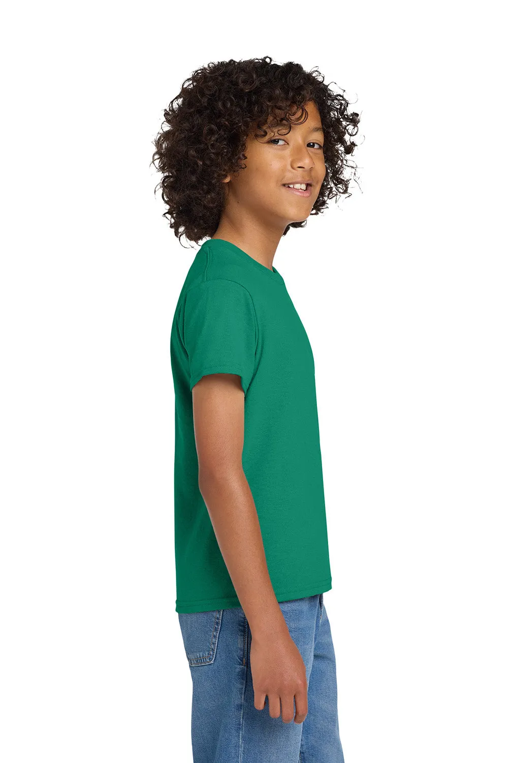 Gildan Youth DryBlend Moisture Wicking Short Sleeve Crewneck T-Shirt - Kelly Green