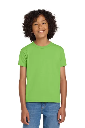 Gildan Youth DryBlend Moisture Wicking Short Sleeve Crewneck T-Shirt - Lime Green