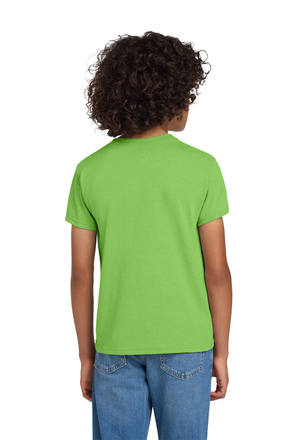 Gildan Youth DryBlend Moisture Wicking Short Sleeve Crewneck T-Shirt - Lime Green