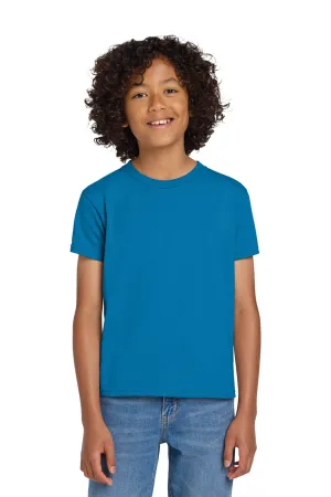 Gildan Youth DryBlend Moisture Wicking Short Sleeve Crewneck T-Shirt - Sapphire Blue