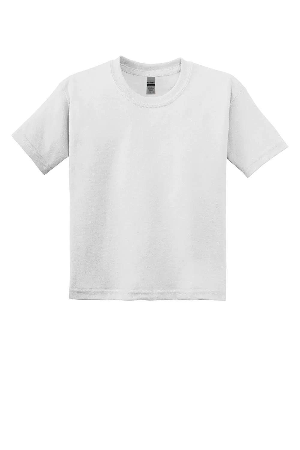 Gildan Youth DryBlend Moisture Wicking Short Sleeve Crewneck T-Shirt - White