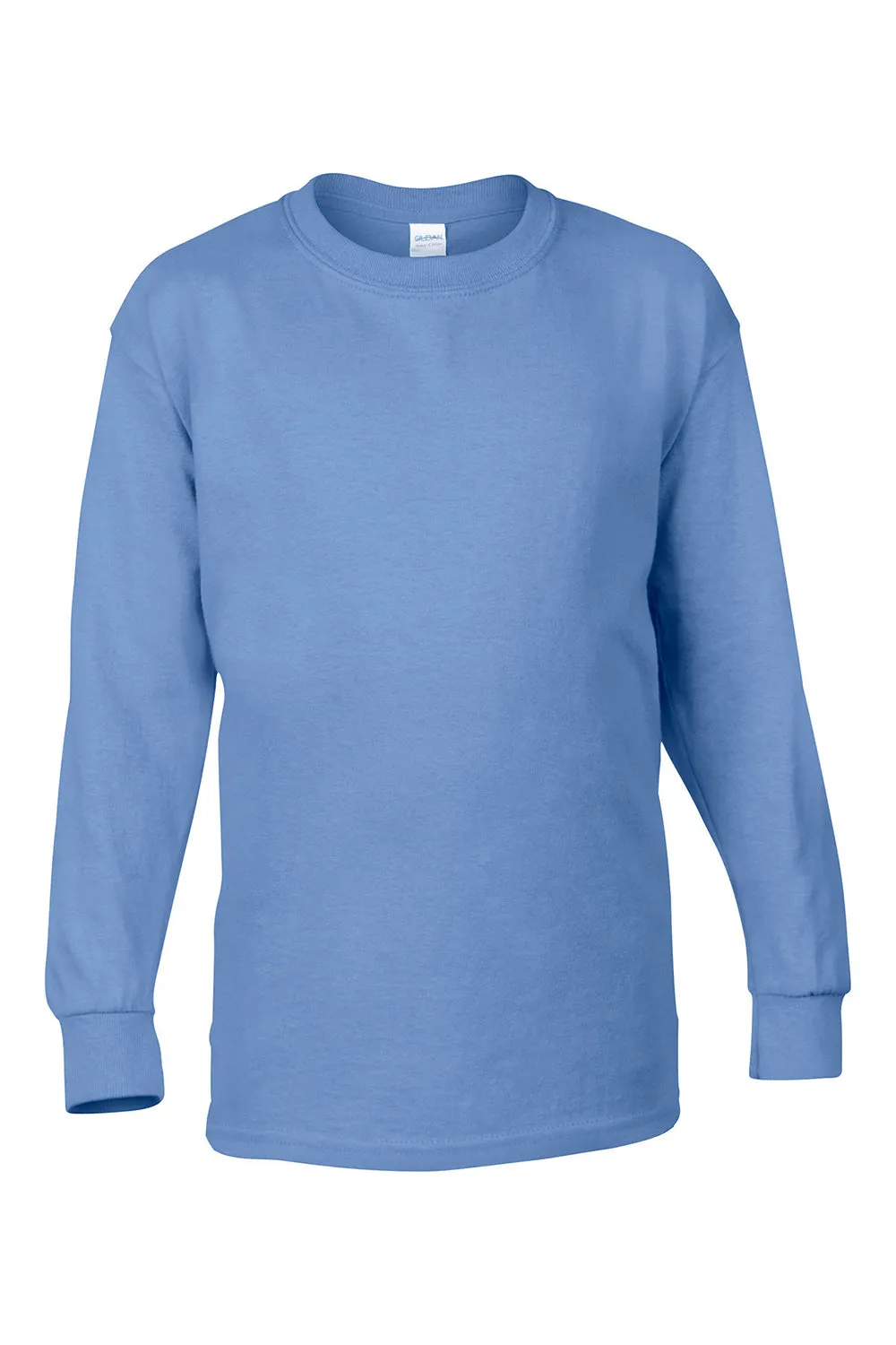 Gildan Youth Long Sleeve Crewneck T-Shirt - Carolina Blue