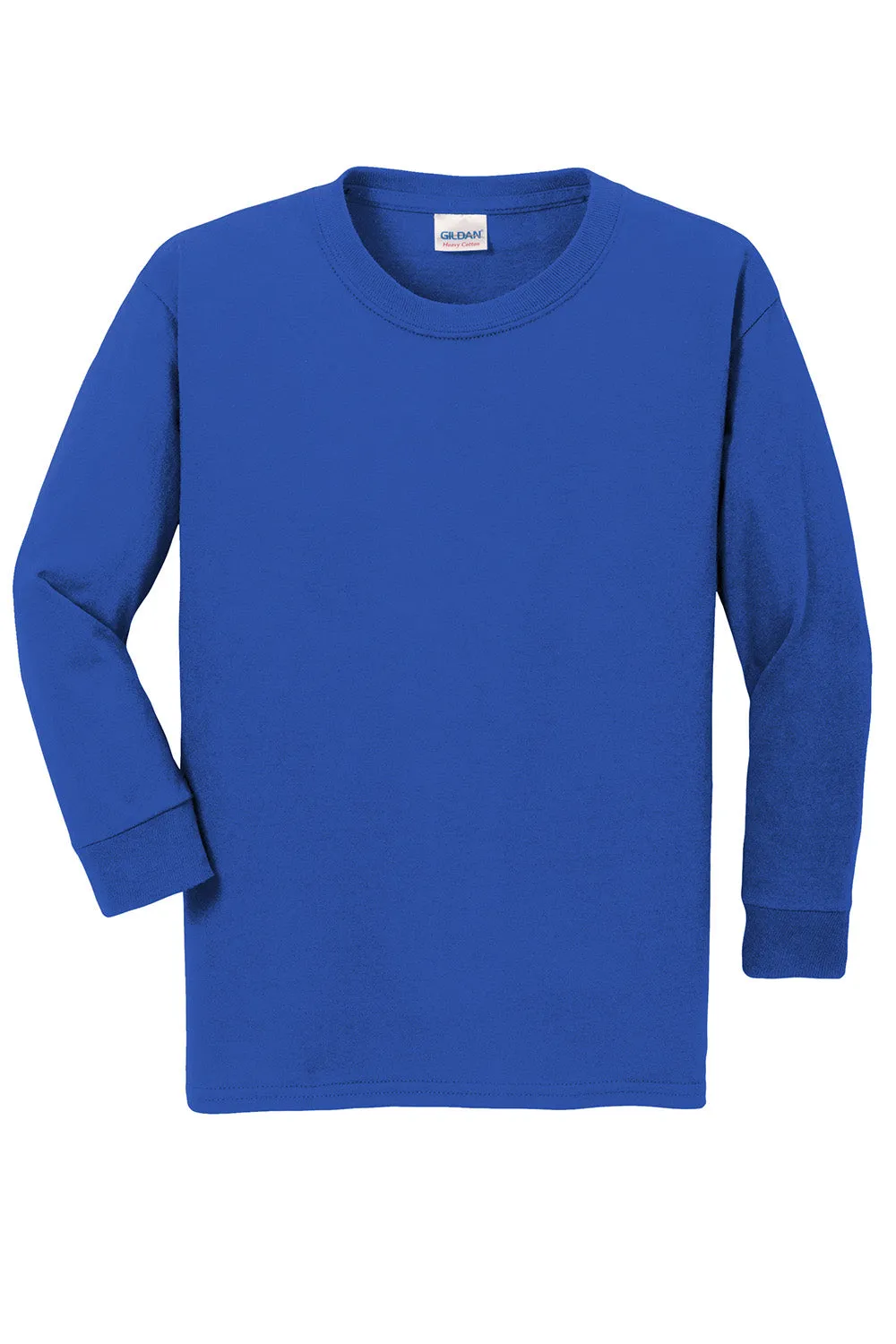Gildan Youth Long Sleeve Crewneck T-Shirt - Royal Blue