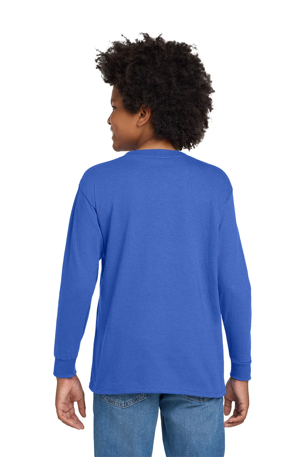 Gildan Youth Long Sleeve Crewneck T-Shirt - Royal Blue