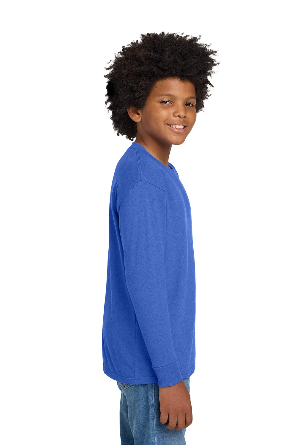Gildan Youth Long Sleeve Crewneck T-Shirt - Royal Blue