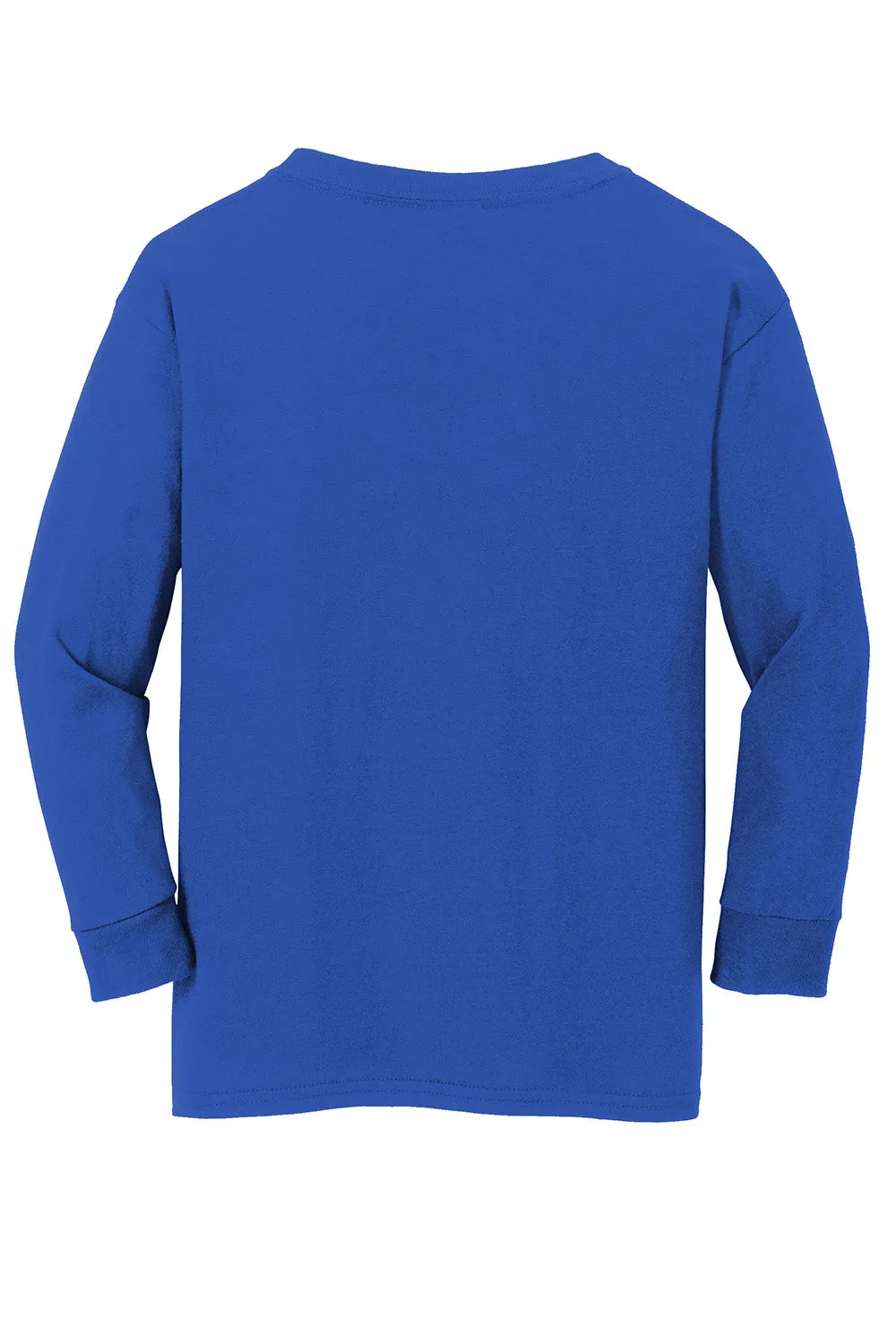 Gildan Youth Long Sleeve Crewneck T-Shirt - Royal Blue