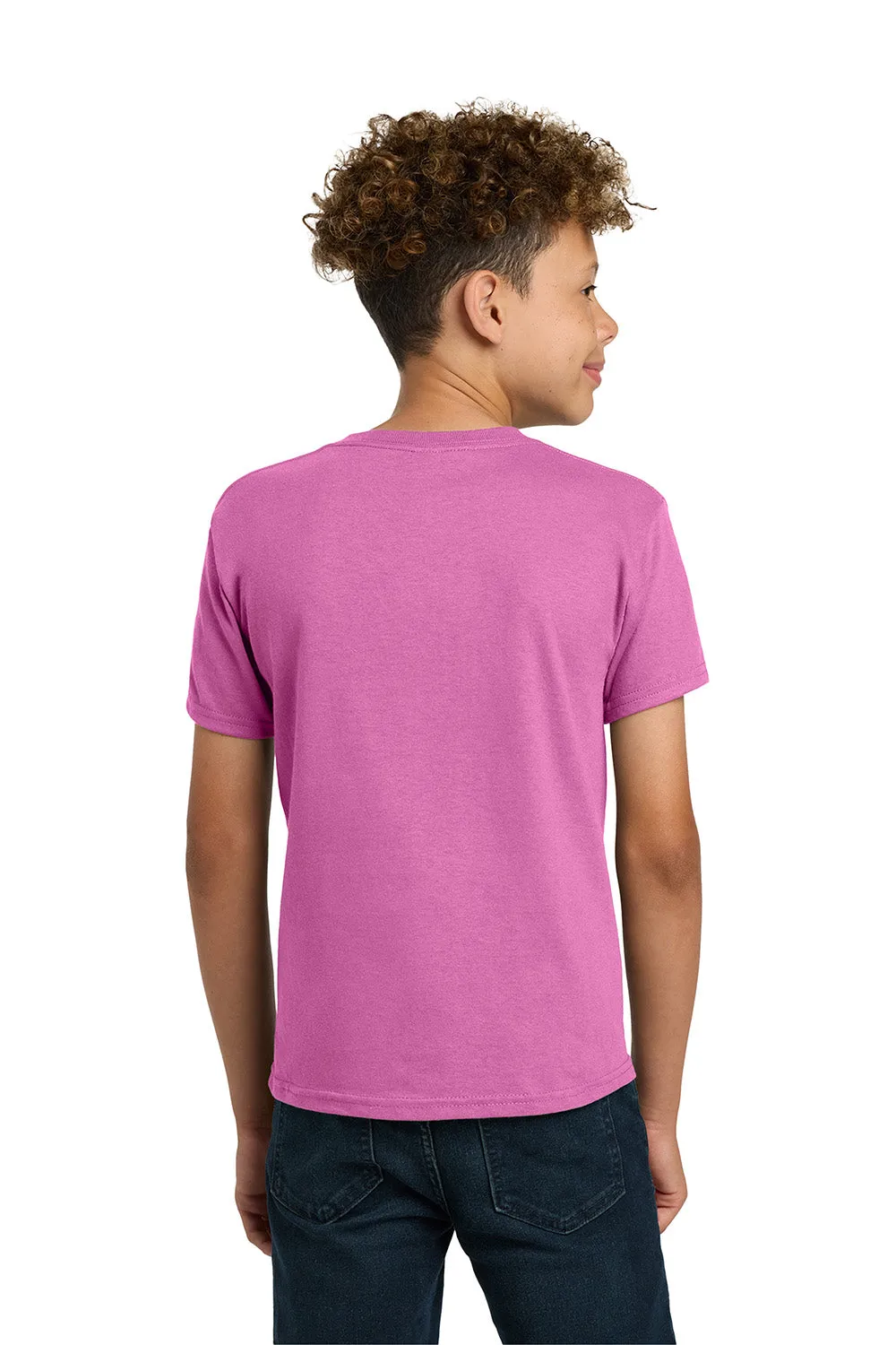 Gildan Youth Short Sleeve Crewneck T-Shirt - Azalea Pink