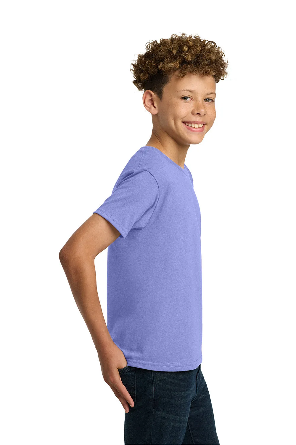 Gildan Youth Short Sleeve Crewneck T-Shirt - Violet Purple