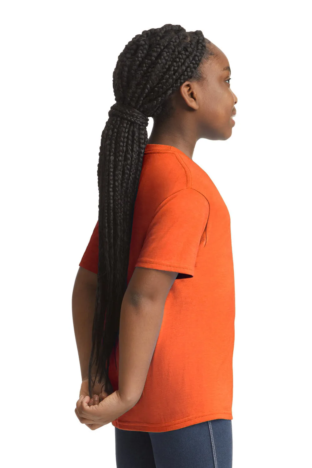 Gildan Youth Softstyle Short Sleeve Crewneck T-Shirt - Orange
