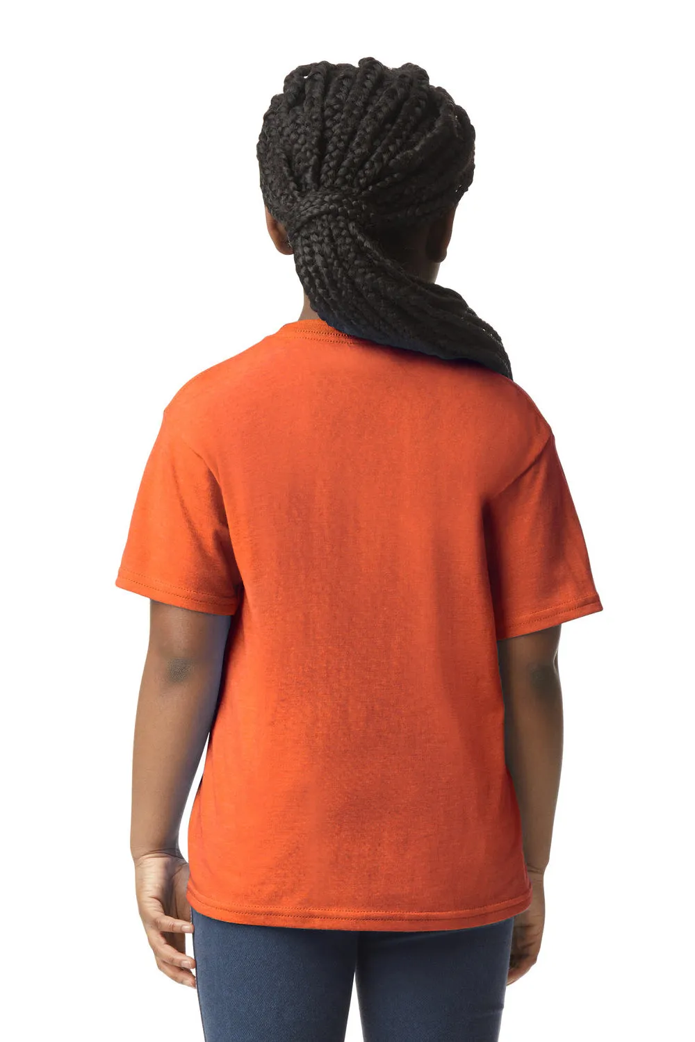 Gildan Youth Softstyle Short Sleeve Crewneck T-Shirt - Orange
