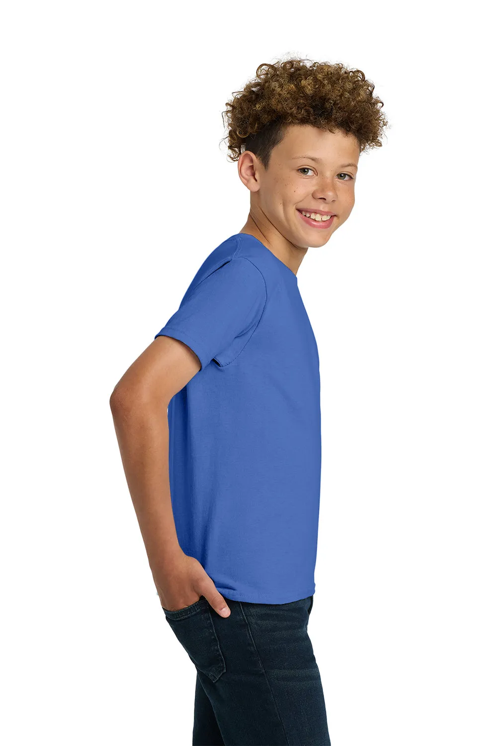 Gildan Youth Ultra Short Sleeve Crewneck T-Shirt - Iris Blue