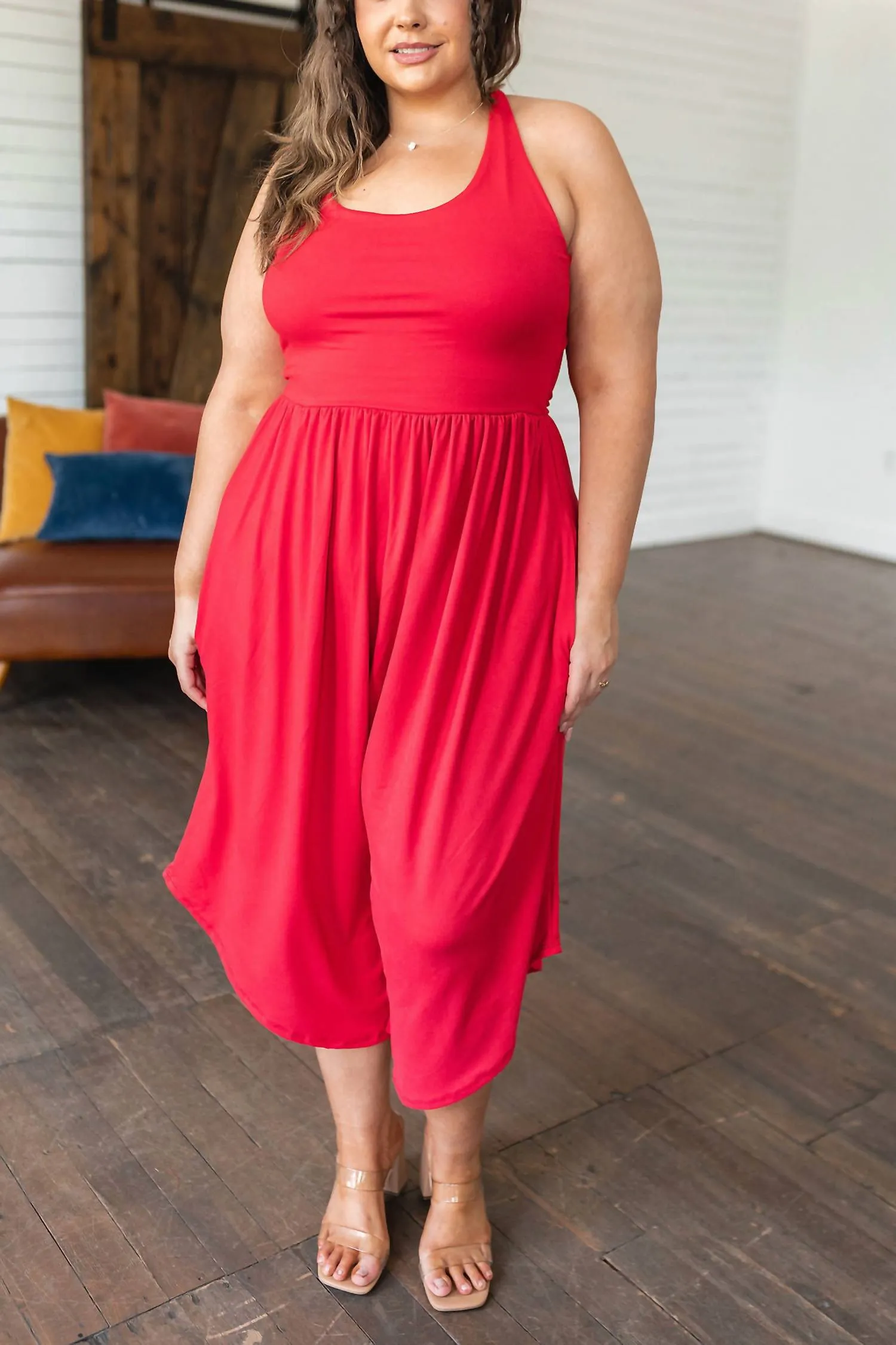 Good Idea Jumpsuit In Red