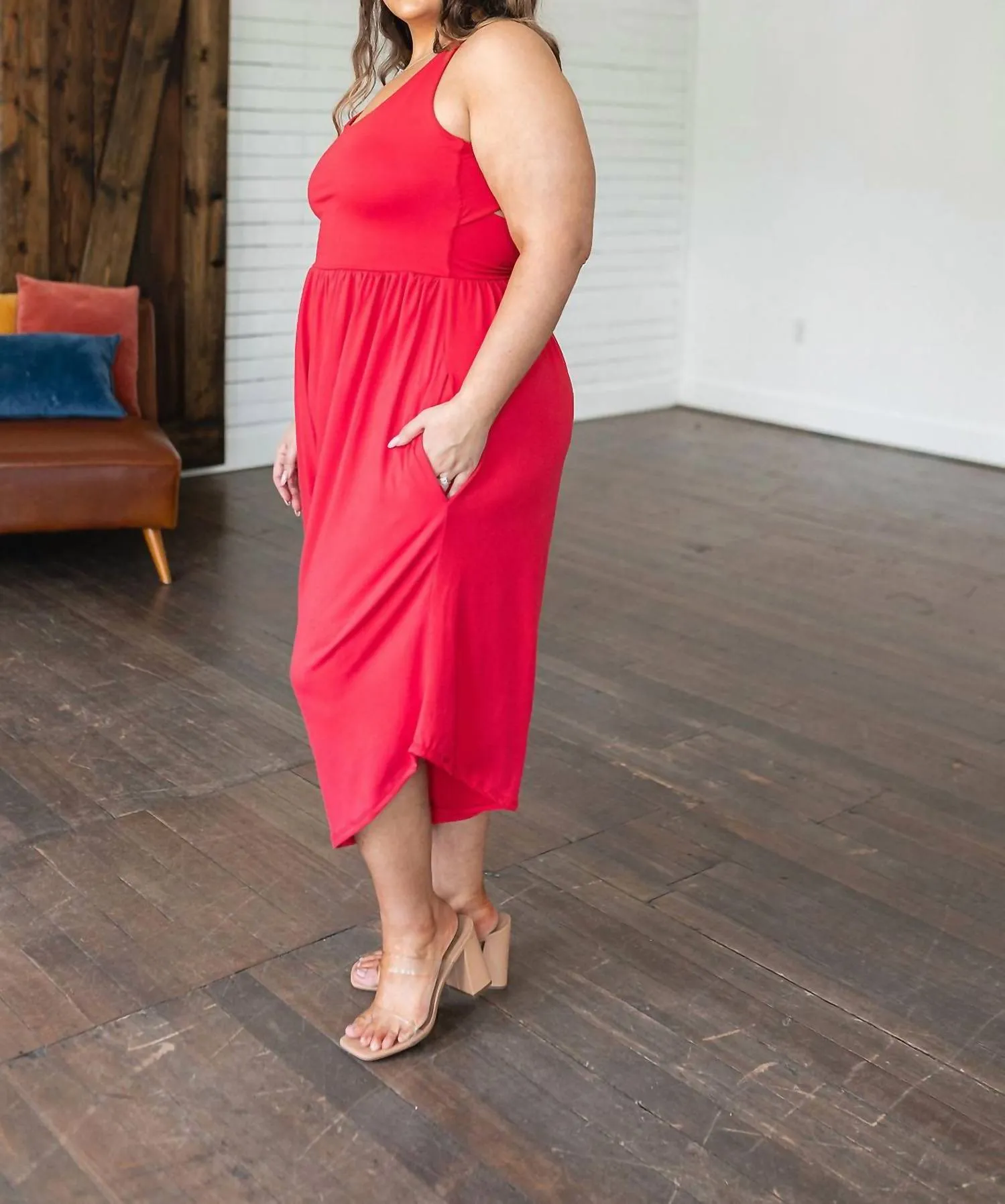 Good Idea Jumpsuit In Red