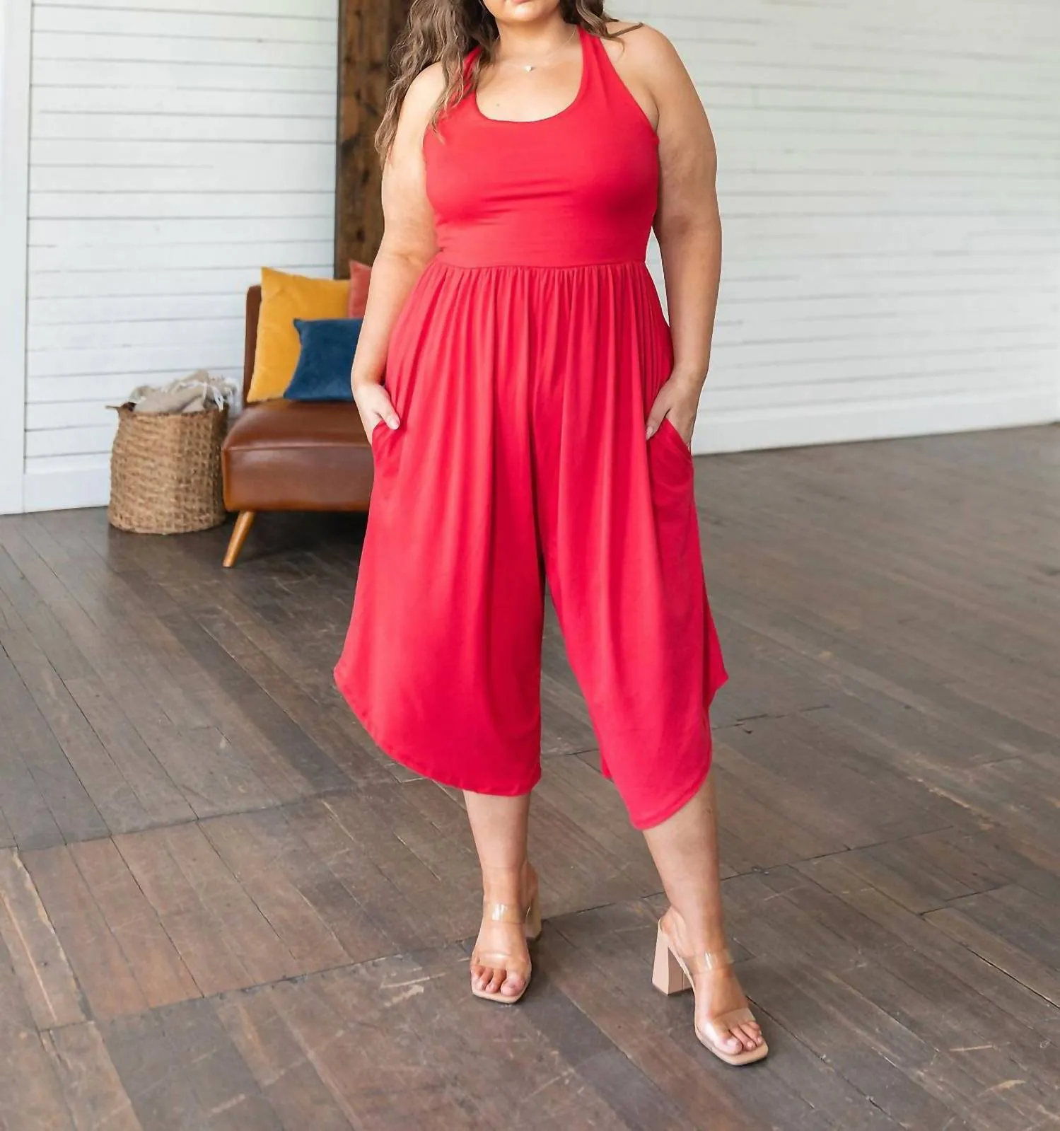 Good Idea Jumpsuit In Red