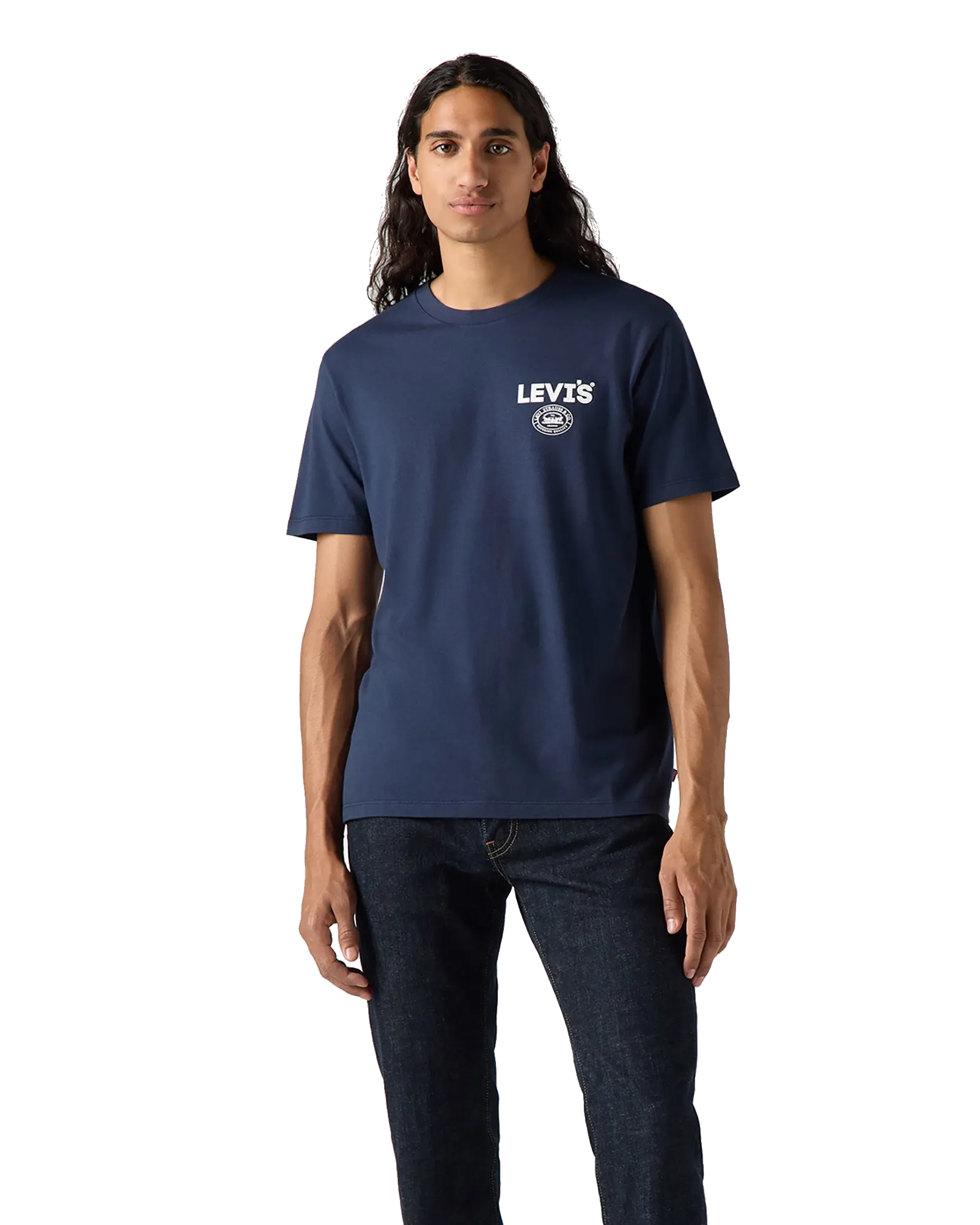 Graphic Coolmax T-Shirt in Navy Blazer
