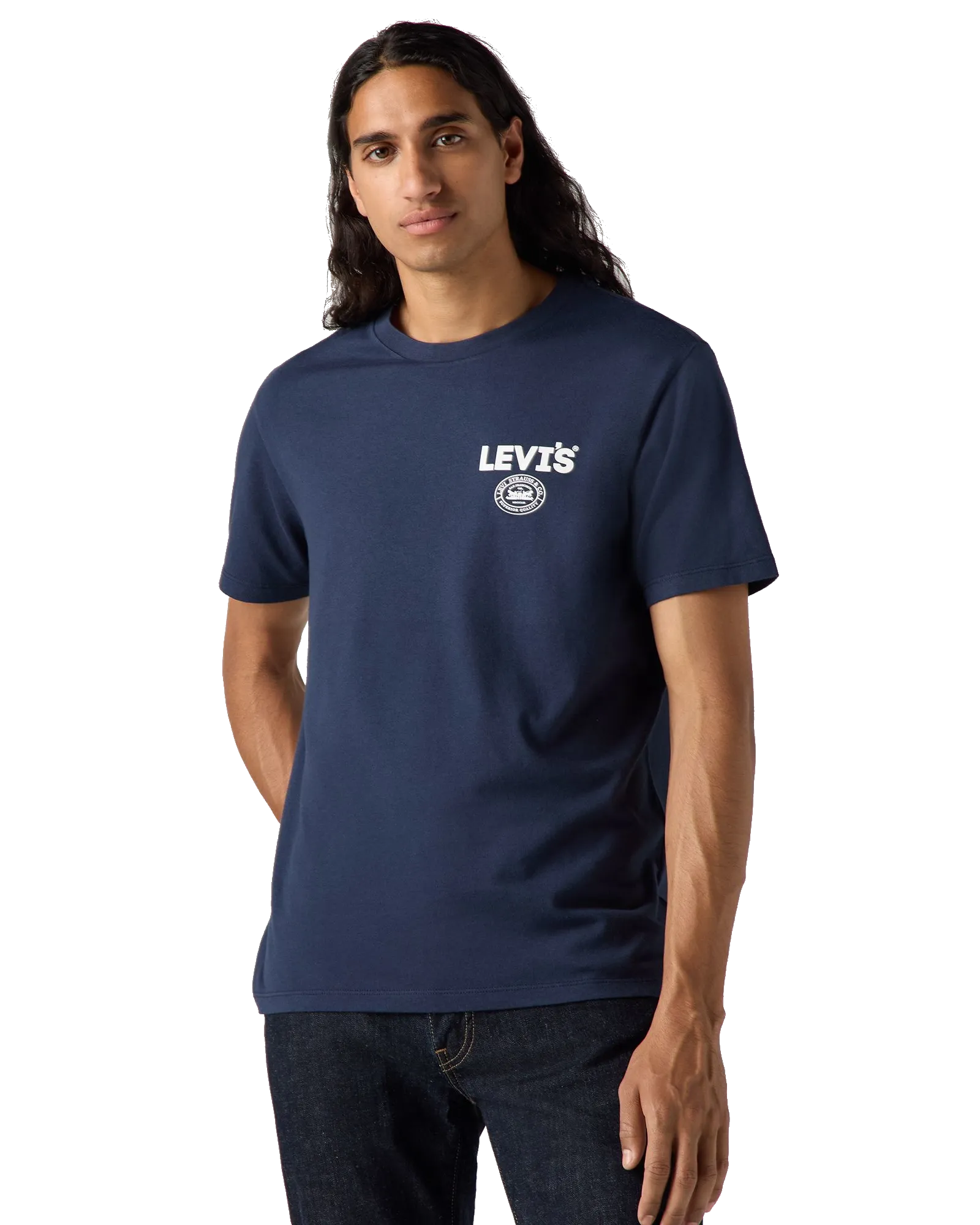 Graphic Coolmax T-Shirt in Navy Blazer