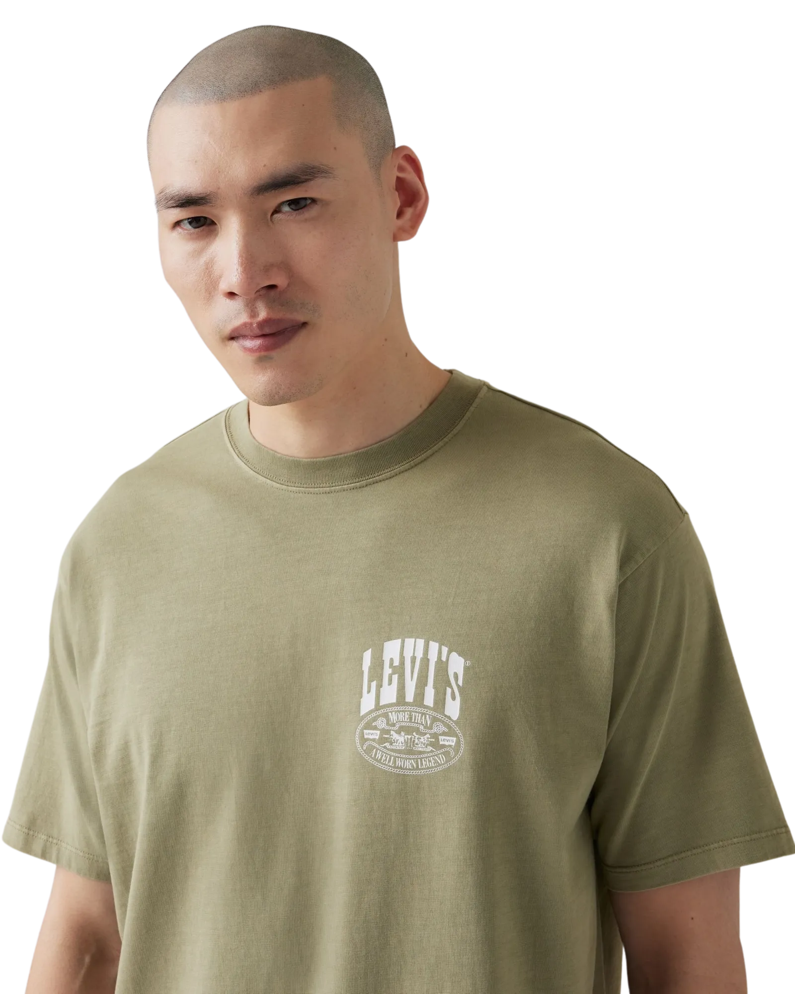 Graphic Vintage T-Shirt in Lichen Green