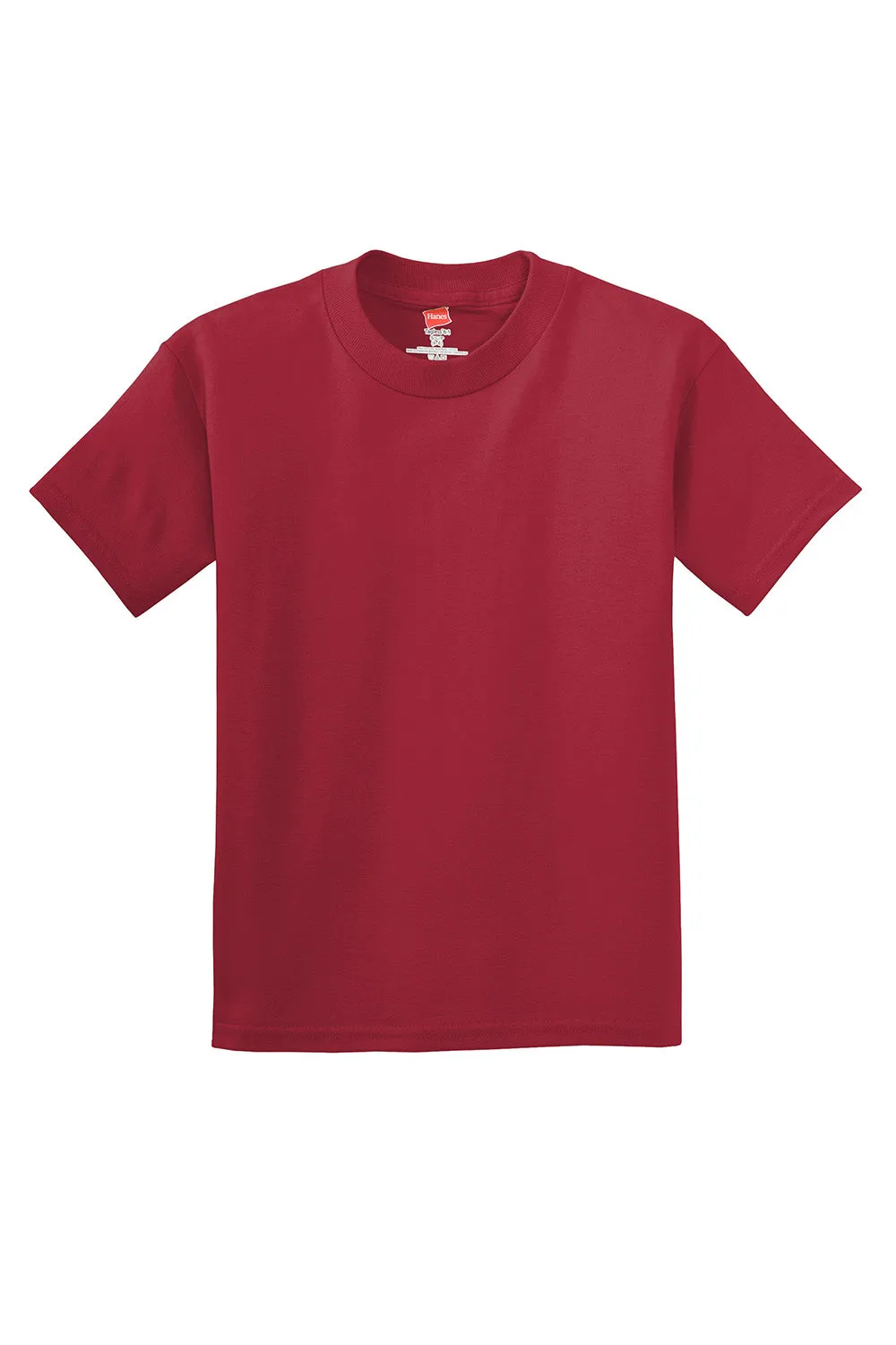 Hanes Youth ComfortSoft Short Sleeve Crewneck T-Shirt - Deep Red