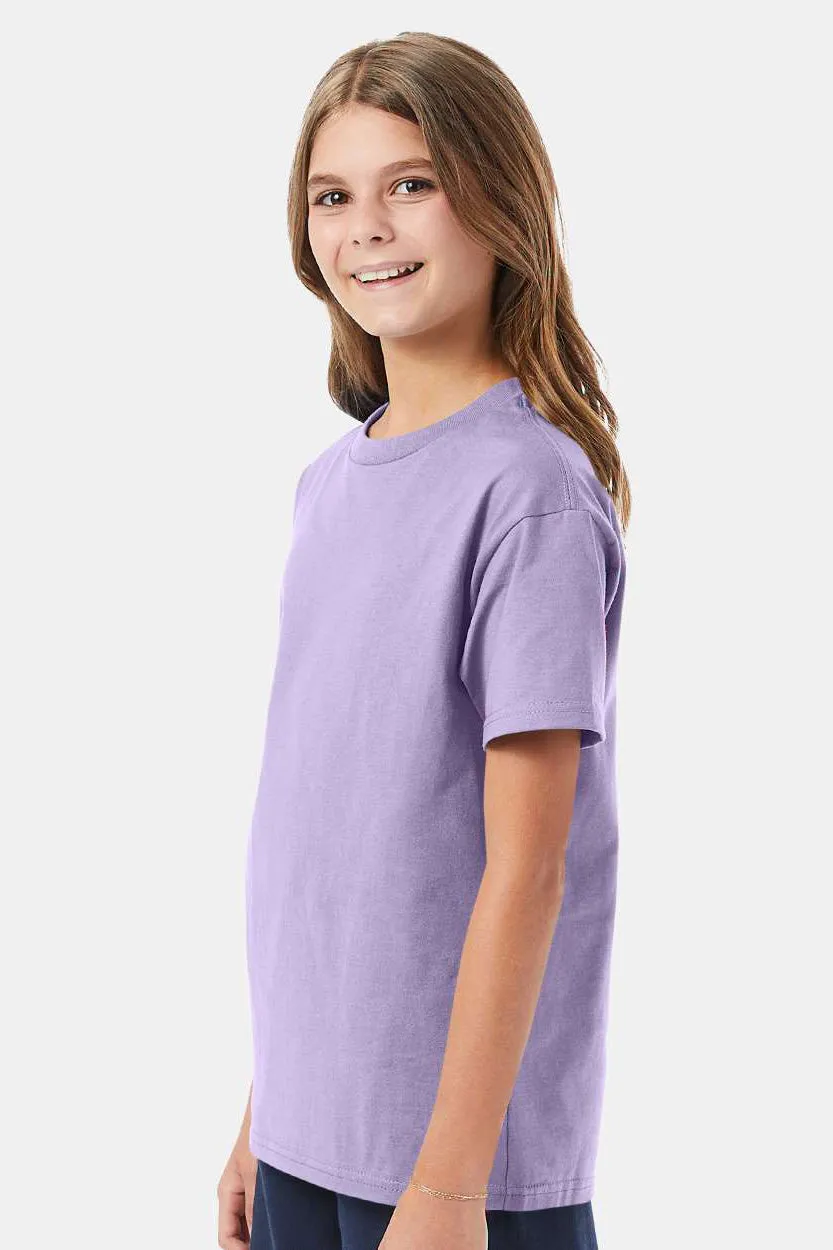 Hanes Youth ComfortSoft Short Sleeve Crewneck T-Shirt - Lavender Purple