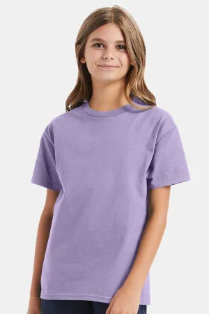 Hanes Youth ComfortSoft Short Sleeve Crewneck T-Shirt - Lavender Purple