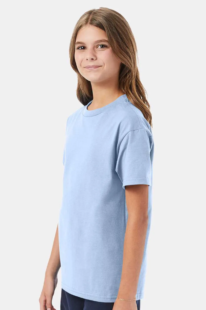 Hanes Youth ComfortSoft Short Sleeve Crewneck T-Shirt - Light Blue