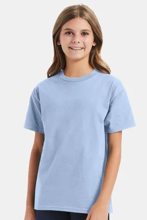 Hanes Youth ComfortSoft Short Sleeve Crewneck T-Shirt - Light Blue
