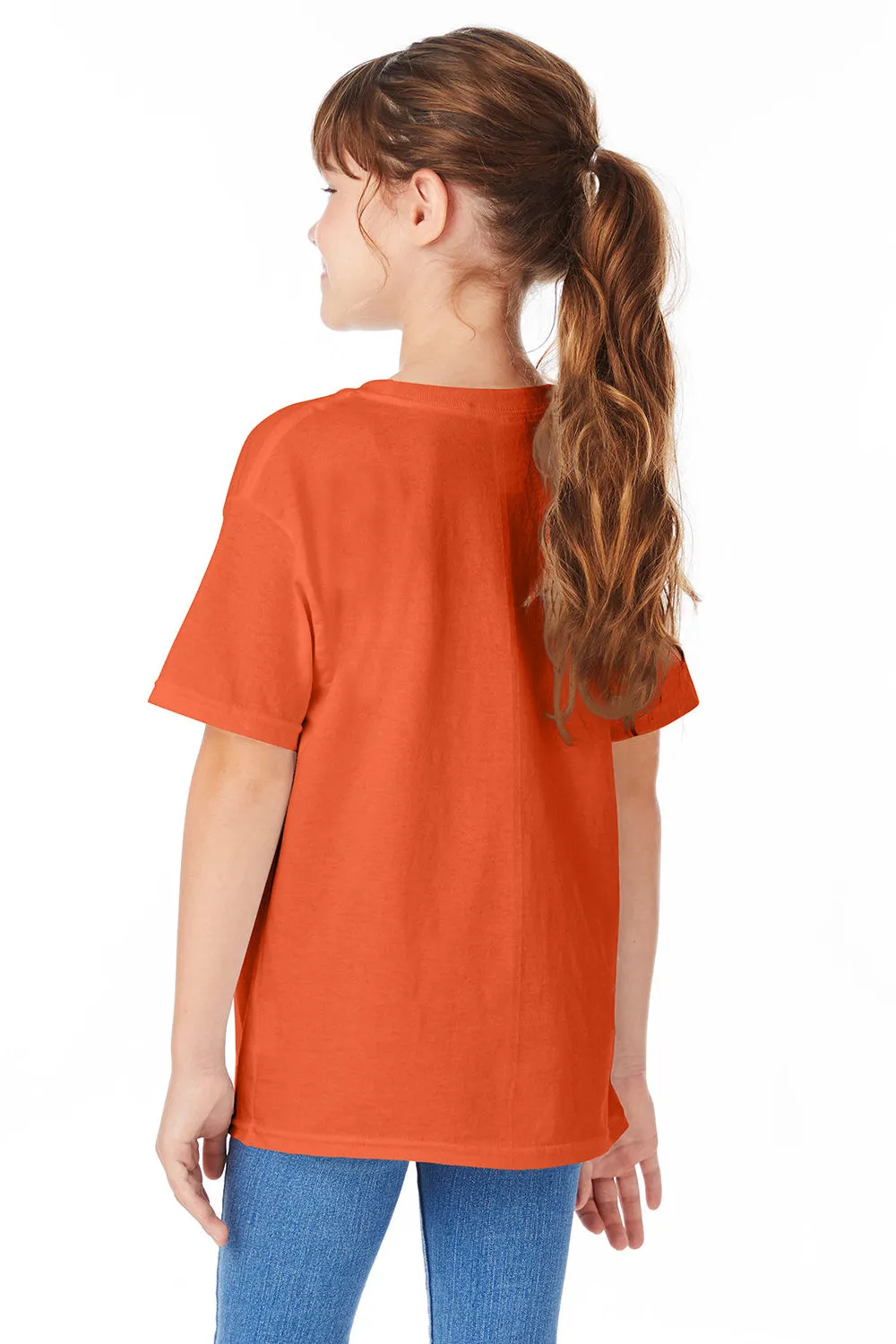 Hanes Youth ComfortSoft Short Sleeve Crewneck T-Shirt - Texas Orange