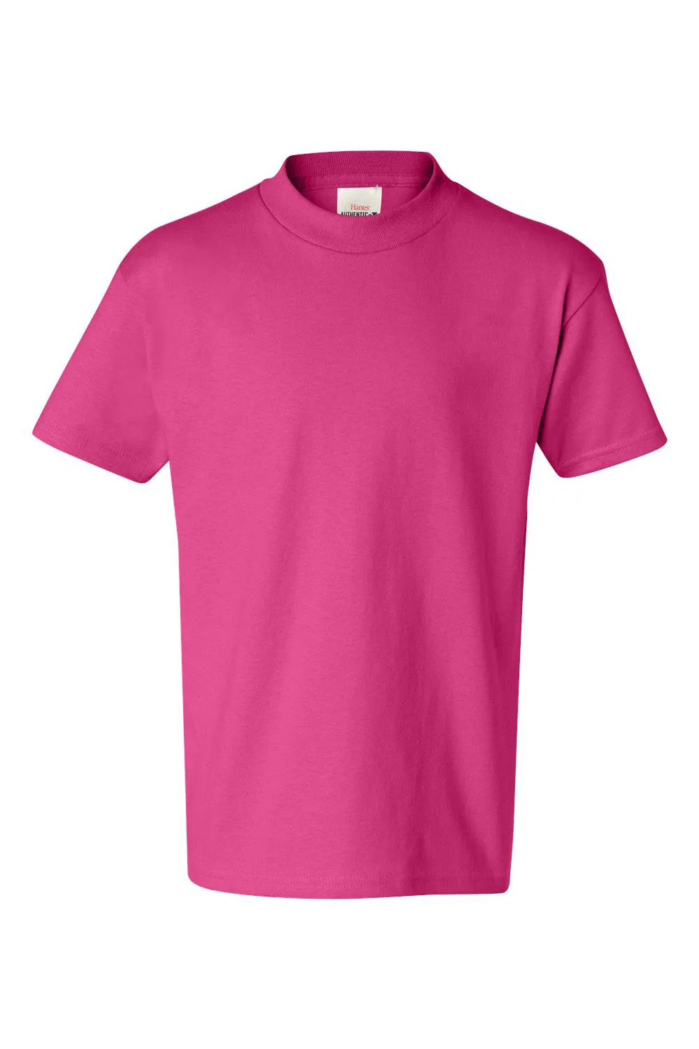 Hanes Youth ComfortSoft Short Sleeve Crewneck T-Shirt - Wow Pink