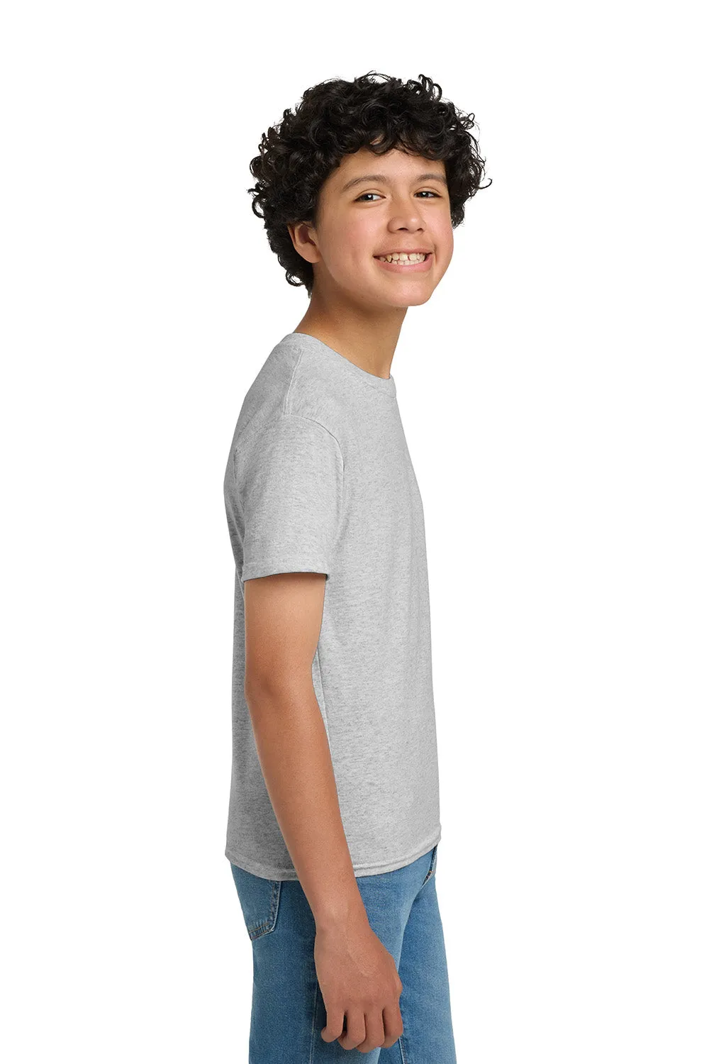 Hanes Youth EcoSmart Short Sleeve Crewneck T-Shirt - Ash Grey