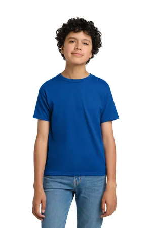 Hanes Youth EcoSmart Short Sleeve Crewneck T-Shirt - Deep Royal Blue