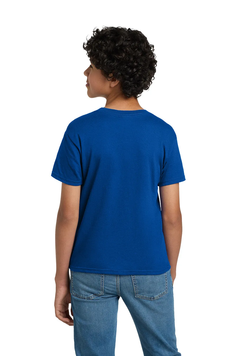 Hanes Youth EcoSmart Short Sleeve Crewneck T-Shirt - Deep Royal Blue
