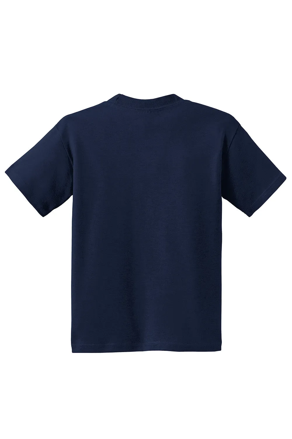 Hanes Youth EcoSmart Short Sleeve Crewneck T-Shirt - Navy Blue