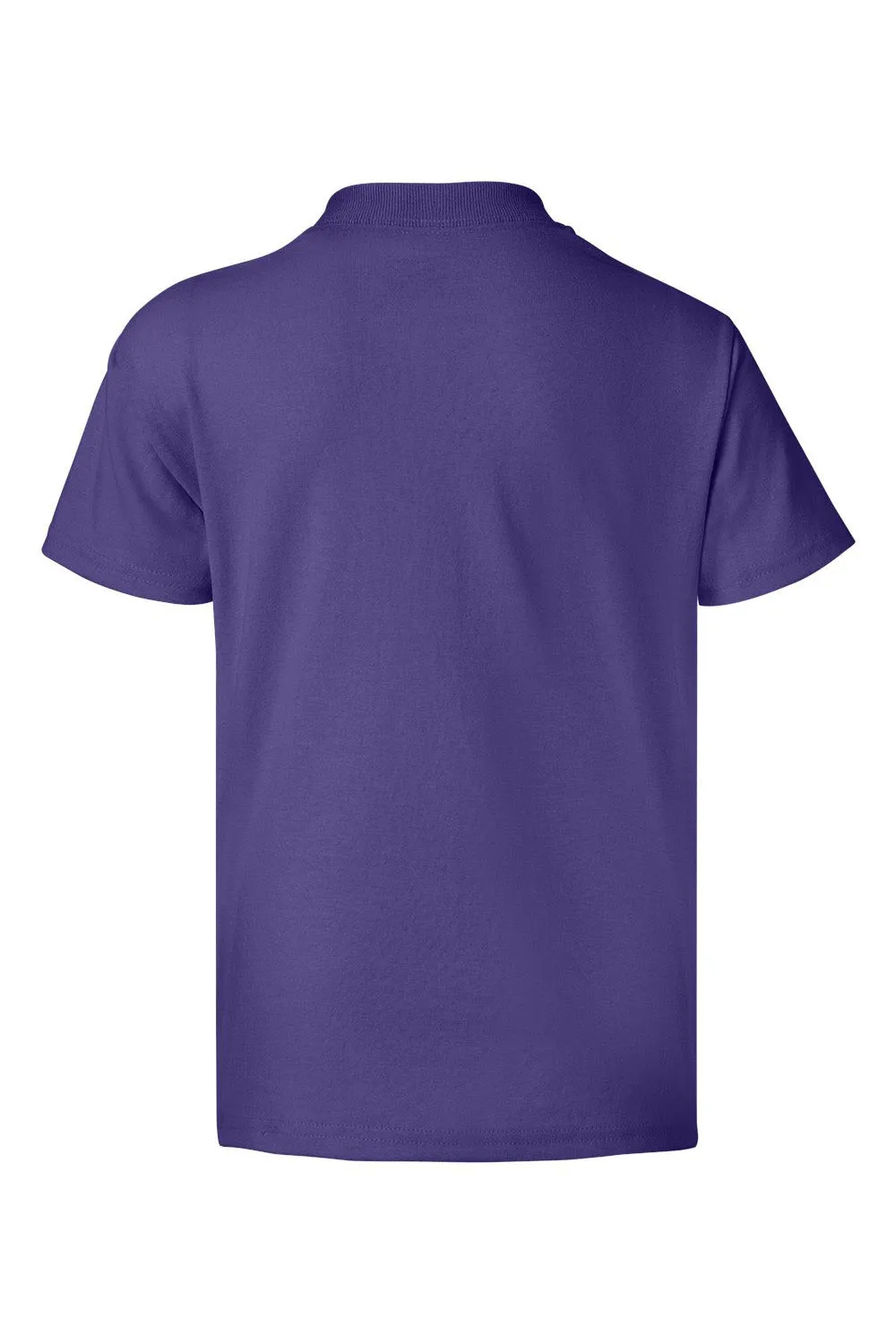 Hanes Youth EcoSmart Short Sleeve Crewneck T-Shirt - Purple