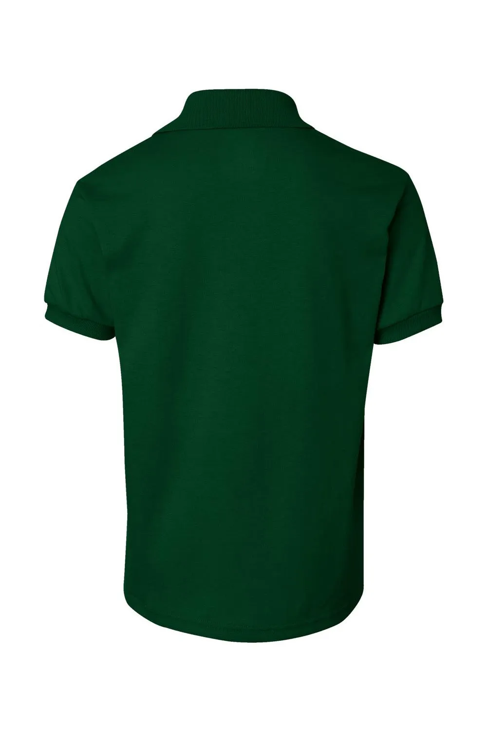Hanes Youth EcoSmart Short Sleeve Polo Shirt - Deep Forest Green