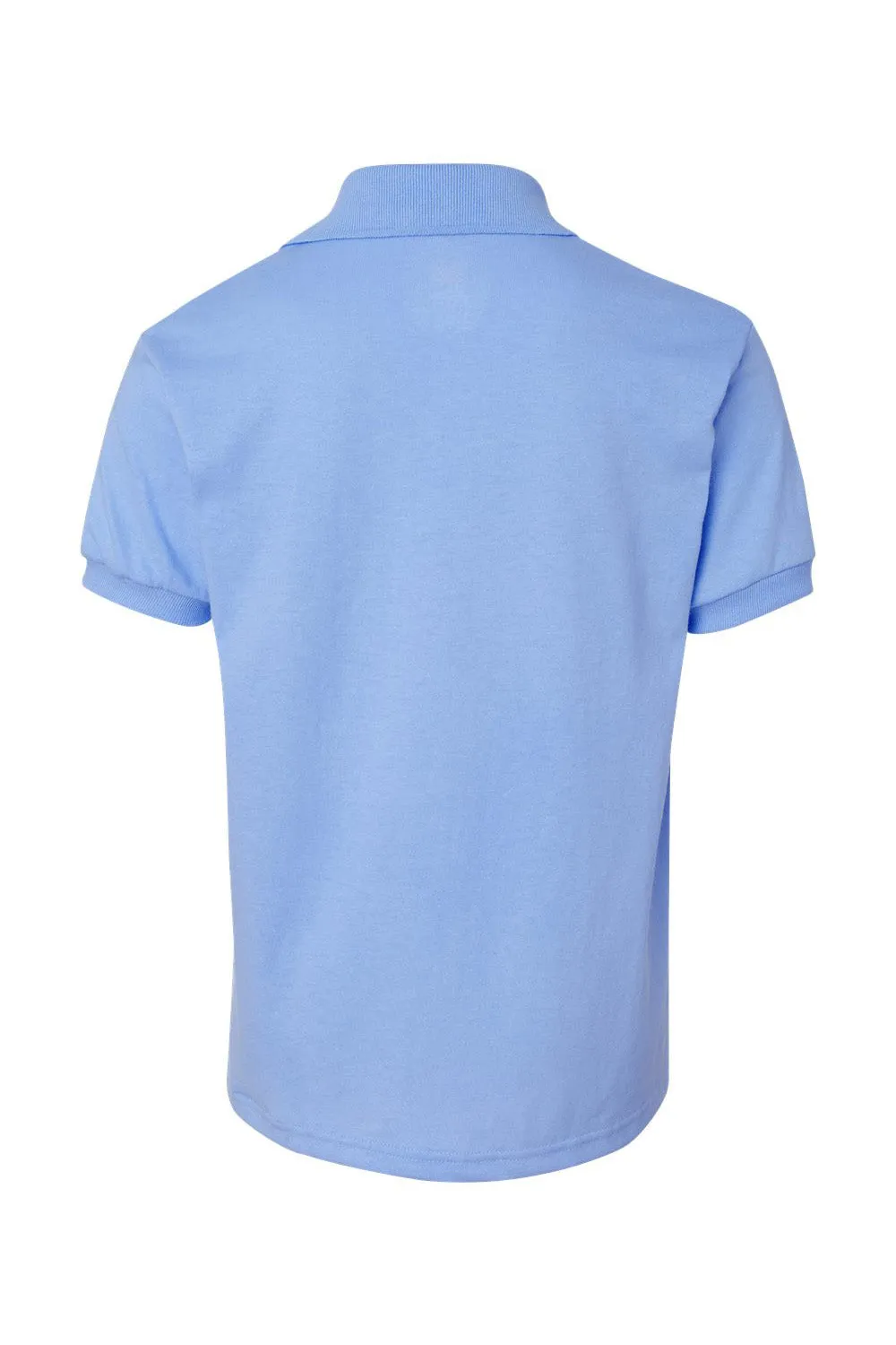 Hanes Youth EcoSmart Short Sleeve Polo Shirt - Light Blue