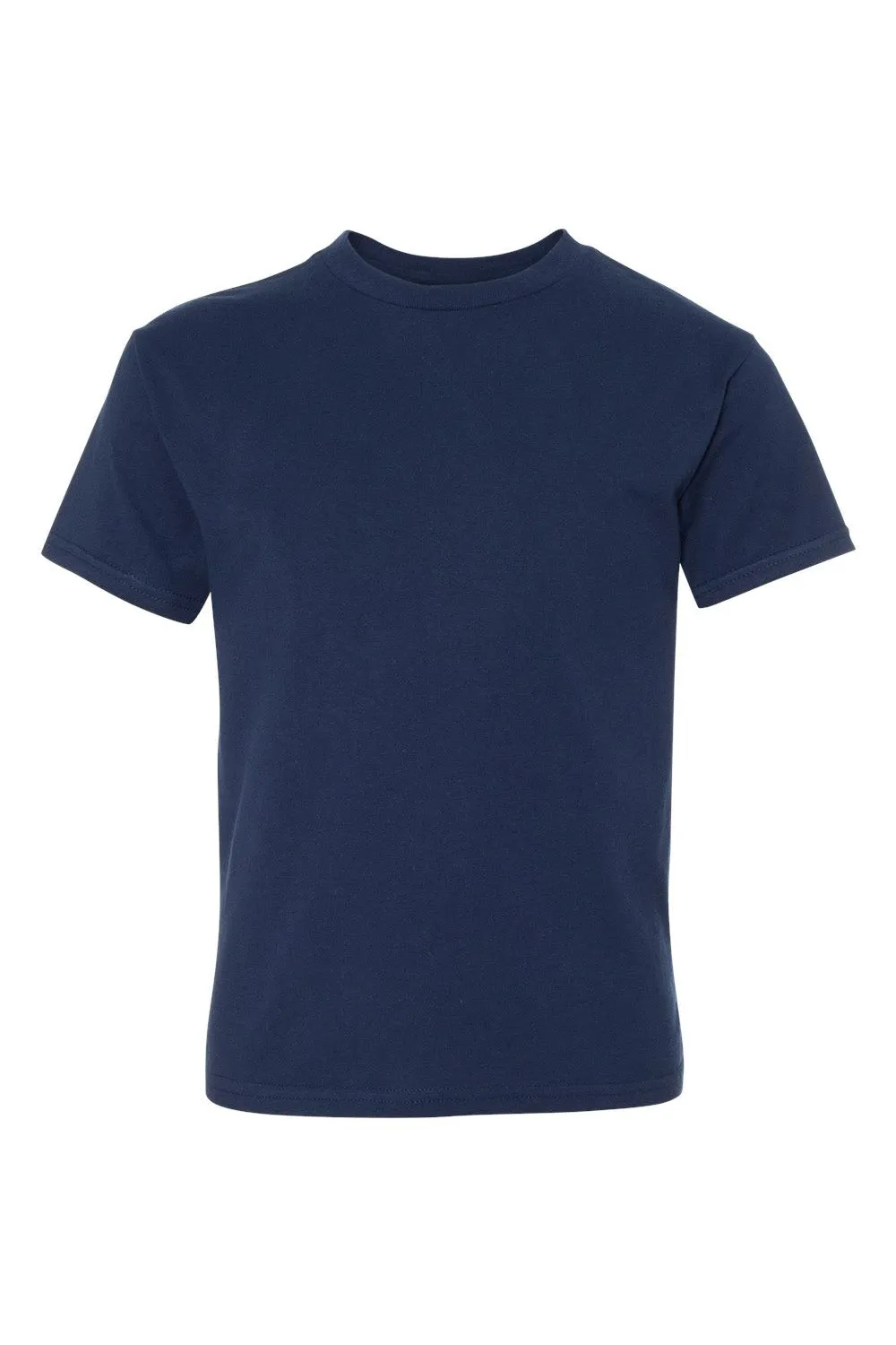 Hanes Youth Nano-T Short Sleeve Crewneck T-Shirt - Navy Blue
