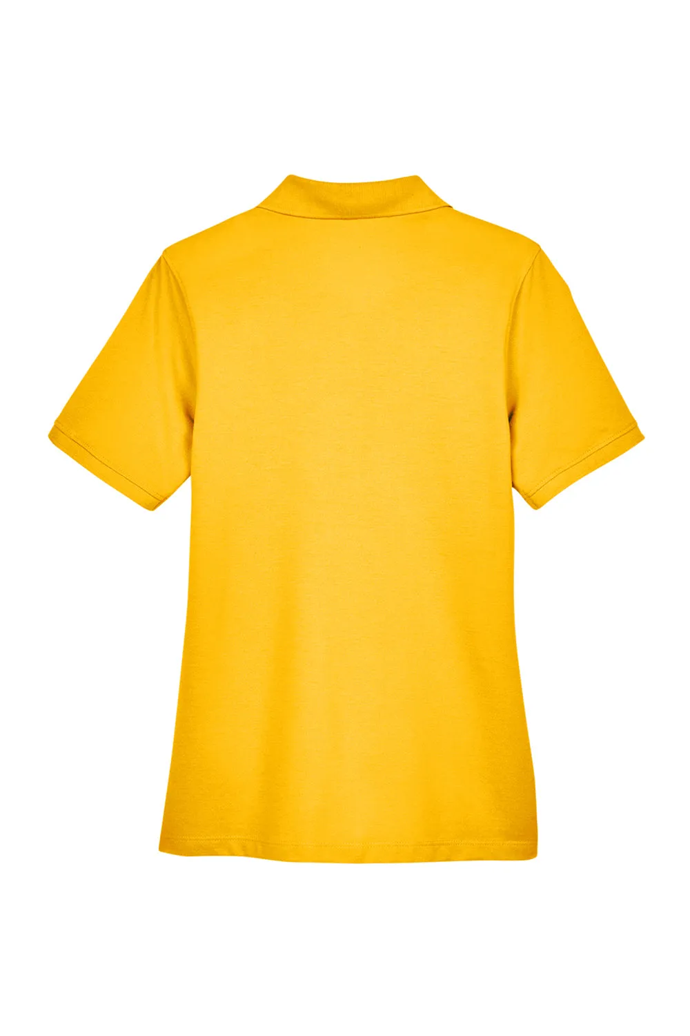 Harriton Womens Easy Blend Wrinkle Resistant Short Sleeve Polo Shirt - Sunray Yellow