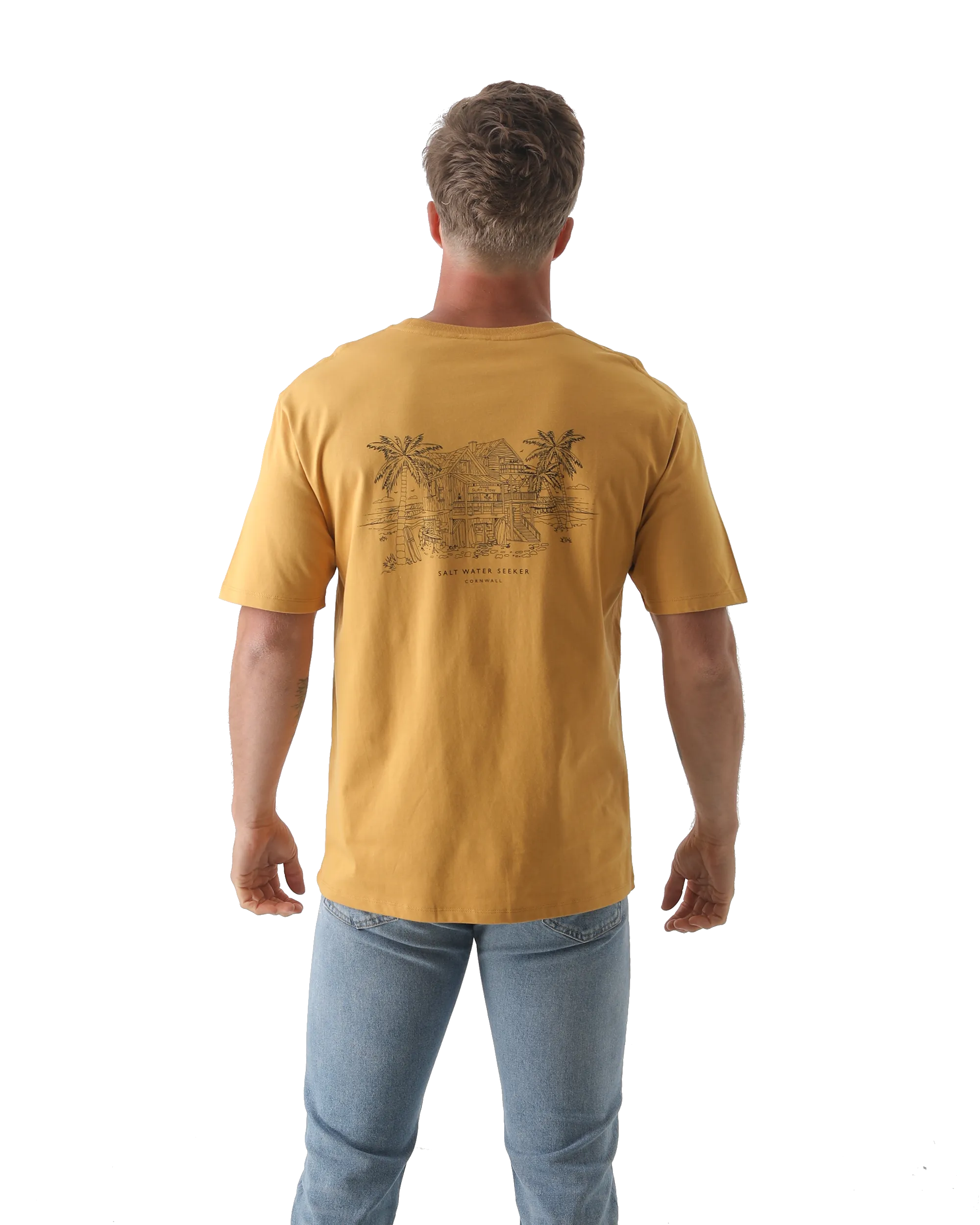 Hideout T-Shirt in Faded Mustard