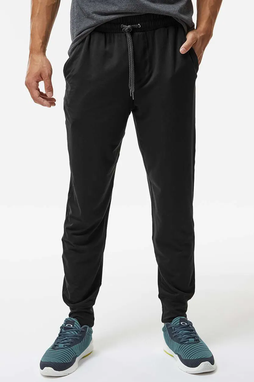 Holloway Mens Eco Revive Ventura Moisture Wicking Jogger Sweatpants w/ Pockets - Black
