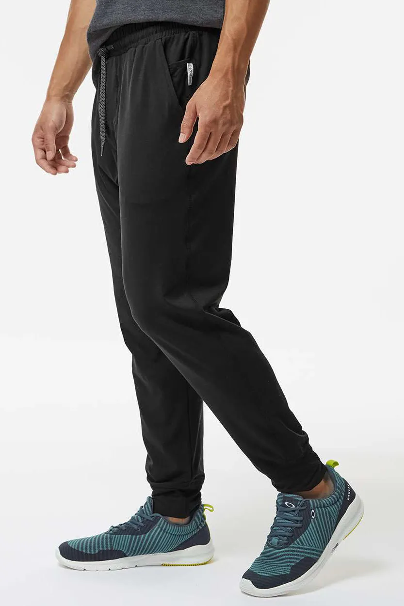 Holloway Mens Eco Revive Ventura Moisture Wicking Jogger Sweatpants w/ Pockets - Black