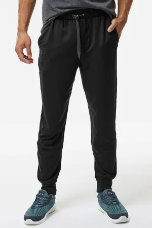 Holloway Mens Eco Revive Ventura Moisture Wicking Jogger Sweatpants w/ Pockets - Black