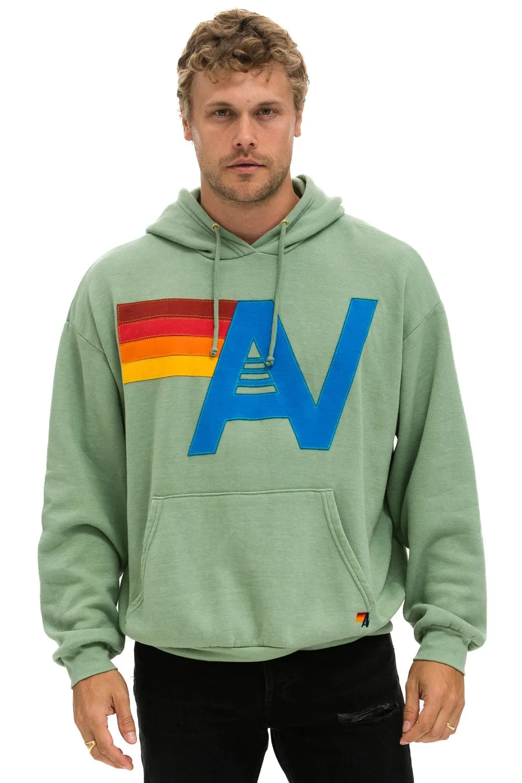 Hoodie Logo Stitch R Hdprxstlo Sage