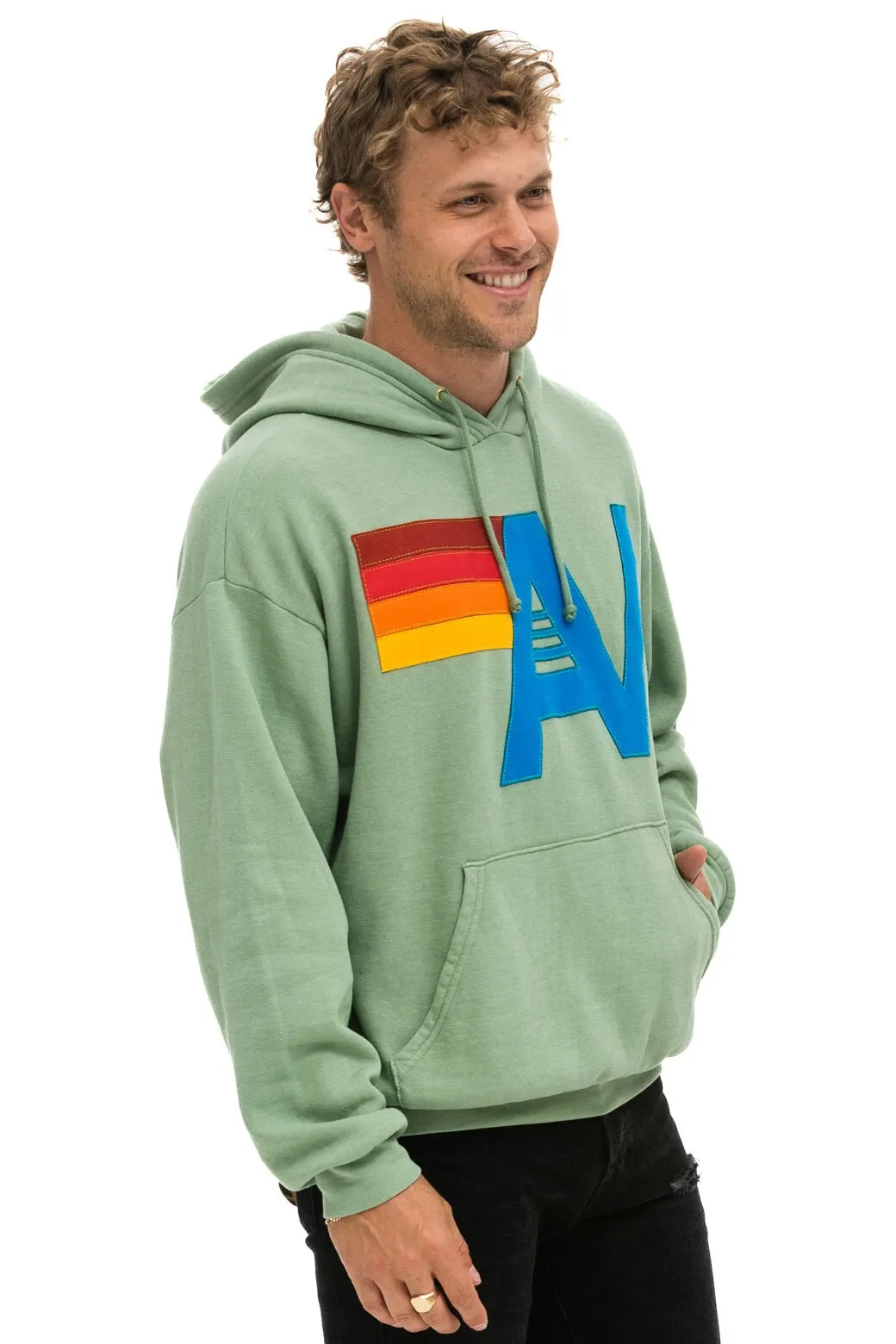 Hoodie Logo Stitch R Hdprxstlo Sage
